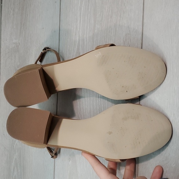 Steve Madden Women Irenee Leather Ankle Heels Sandals shoes sz 10 - Picture 10 of 11